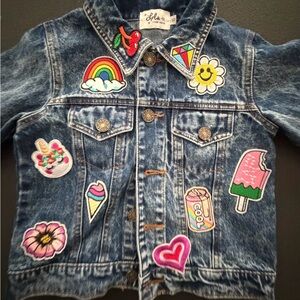 Lola + The Boys Denim Jacket with Fun Patches